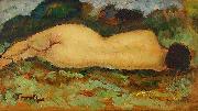 Nicolae Tonitza Nud intins oil painting reproduction